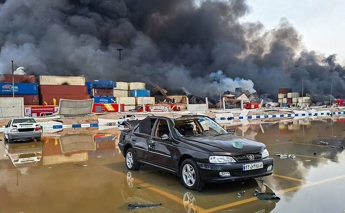 خسارت ۶۷۳ دستگاه خودرو در انفجار بندر شهید رجایی