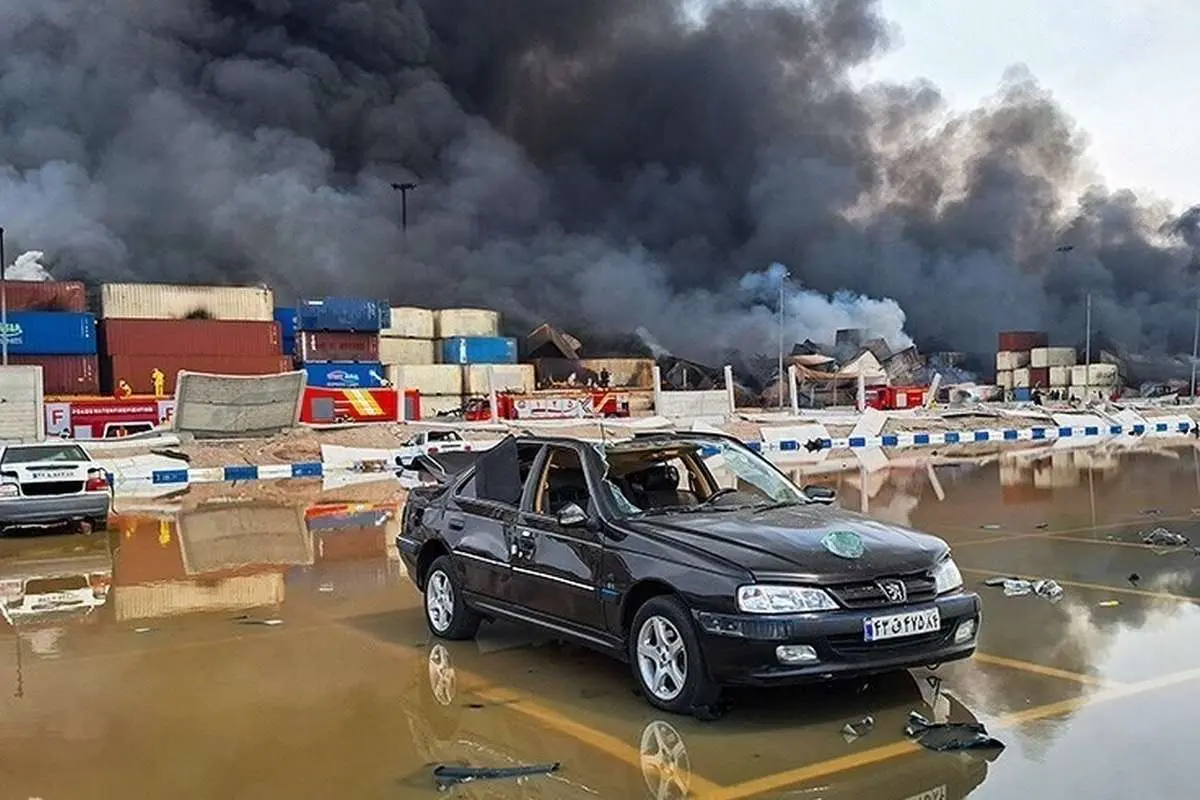 خسارت ۶۷۳ دستگاه خودرو در انفجار بندر شهید رجایی