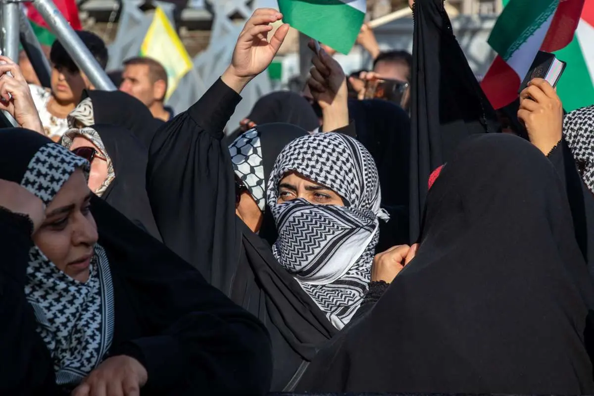 تصاویر؛ اجتماع حمایت از فلسطین در میدان امام حسین(ع) تهران