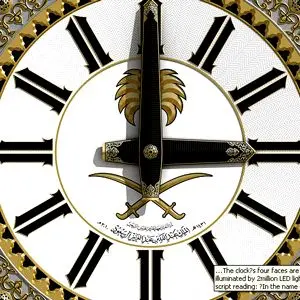 راه‌اندازی بزرگترين ساعت دنيا کنار کعبه+عکس