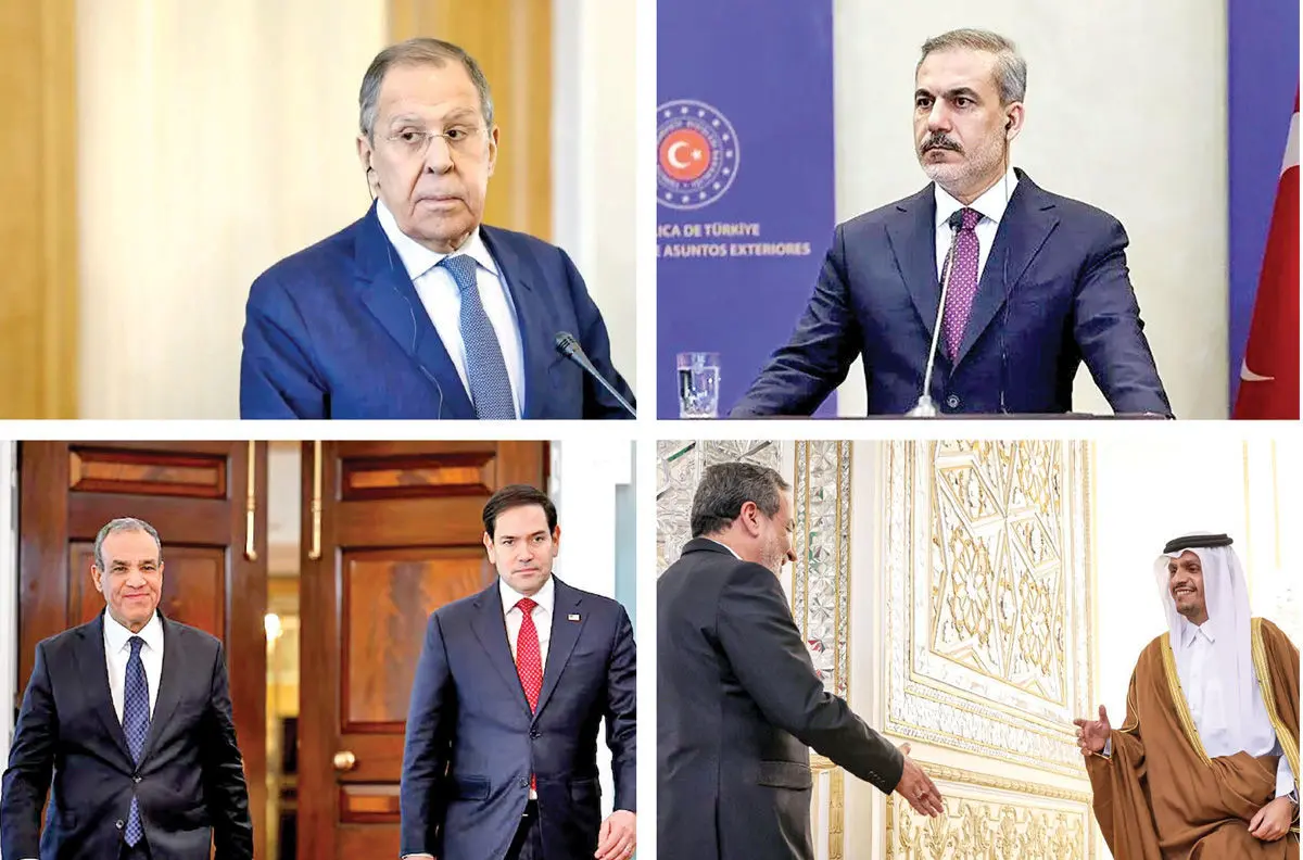 «۳+۱» بازیگر مذاکرات/ نقش‌آفرینی ترکیه، روسیه، مصر و قطر در مسیر دیپلماسی