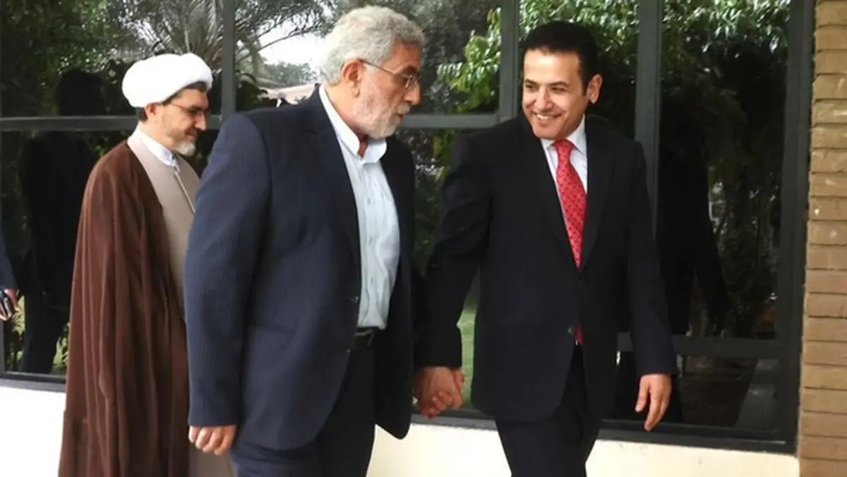 دیدار سردار قاآنی و مشاور امنیت ملی عراق در بغداد
