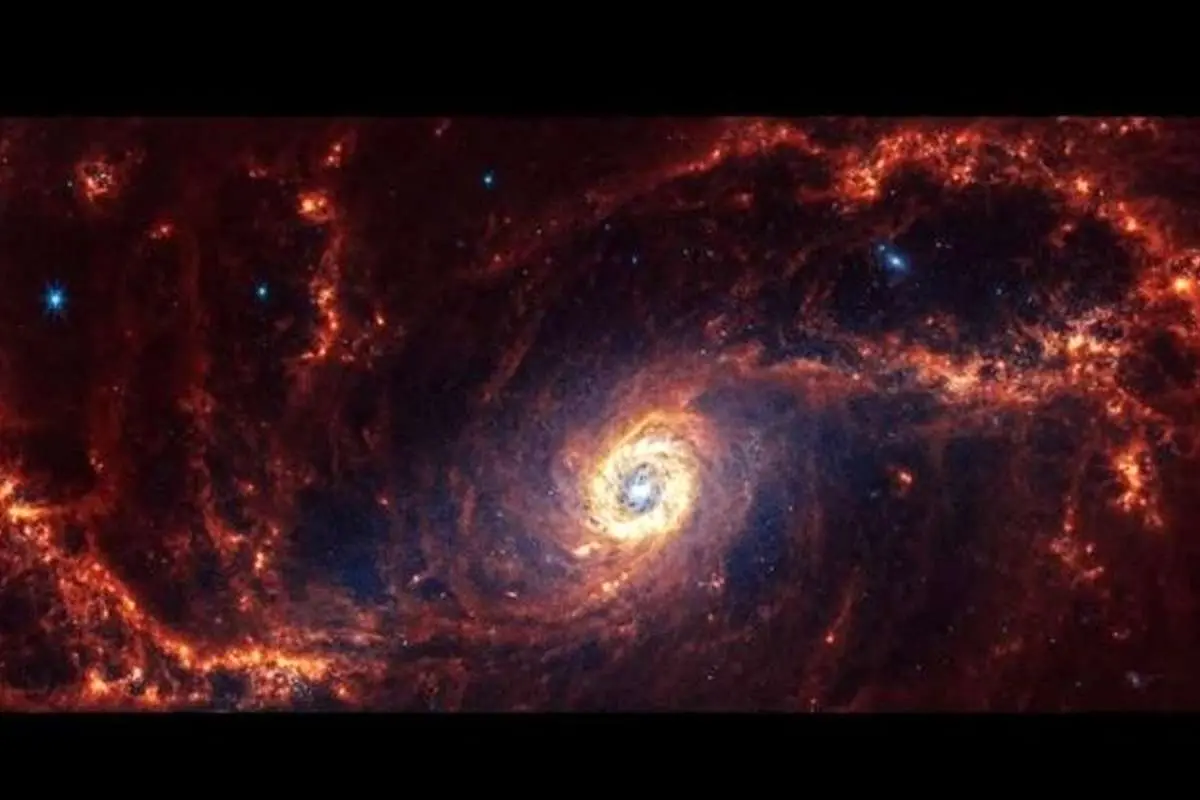 شاهکار جدید تلسکوپ جیمز وب/ تولد ستارگان در کهکشانی ۶۰ میلیون سال‌نوری دورتر از زمین