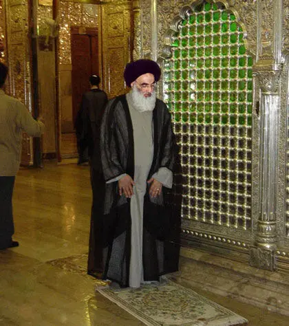 عکس منتشرنشده از آیت الله سیستانی