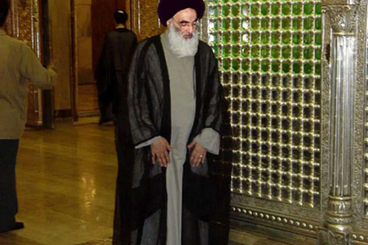 عکس منتشرنشده از آیت الله سیستانی