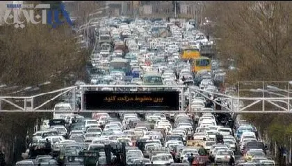 عکس>مقایسه رانندگی در تهران و کالیفرنیا