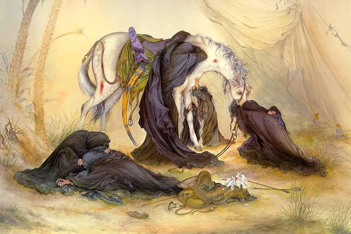 اشک ریزان مهدی برای حسین -1