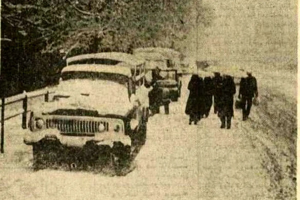 یخبندان تبریز، سیل رشت و تهران زیر صفر/ آذر ۱۳۵۴