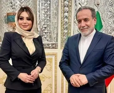 ویدیوی مجری شبکه الشرق از حضورش در وزارت خارجه و مصاحبه با عراقچی