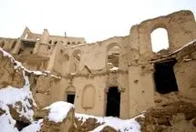 تصاویر؛ هوای برفی شهر باستانی ایزدخواست