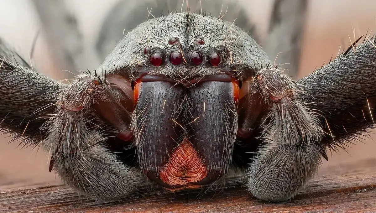 پرتره ماکروی هانتسمن؛ چشمان قرمز شکارچی جنگل‌های بارانی