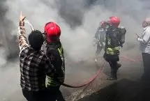 آتش‌سوزی در یکی از شرکت‌های صنعتی شهرک صنعتی آبادان
