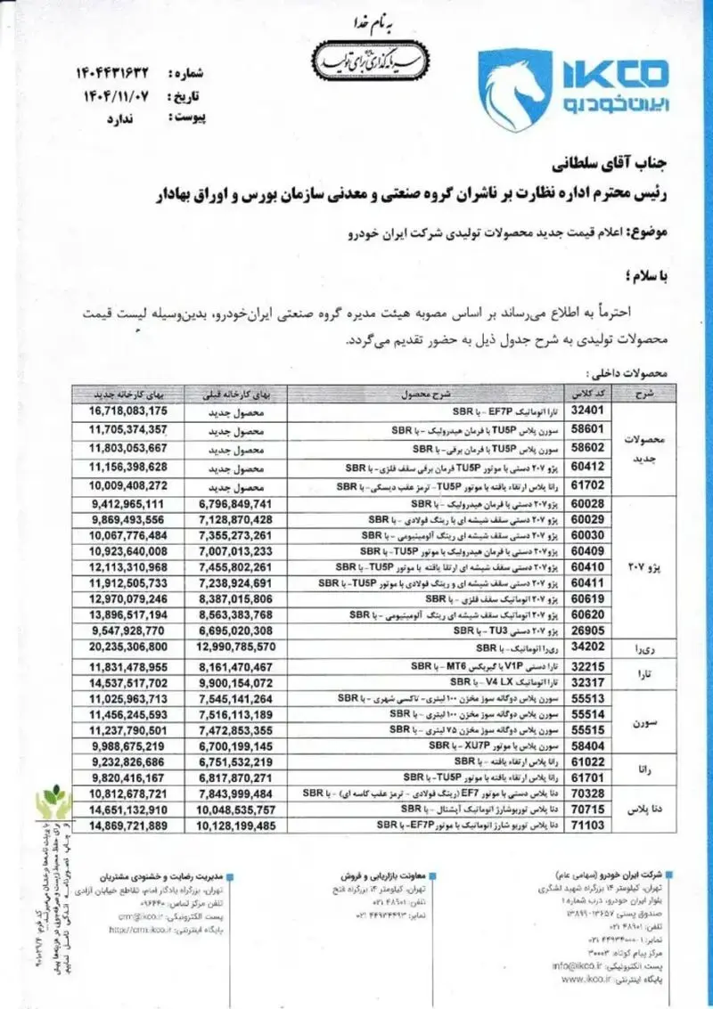 قیمت خودرو