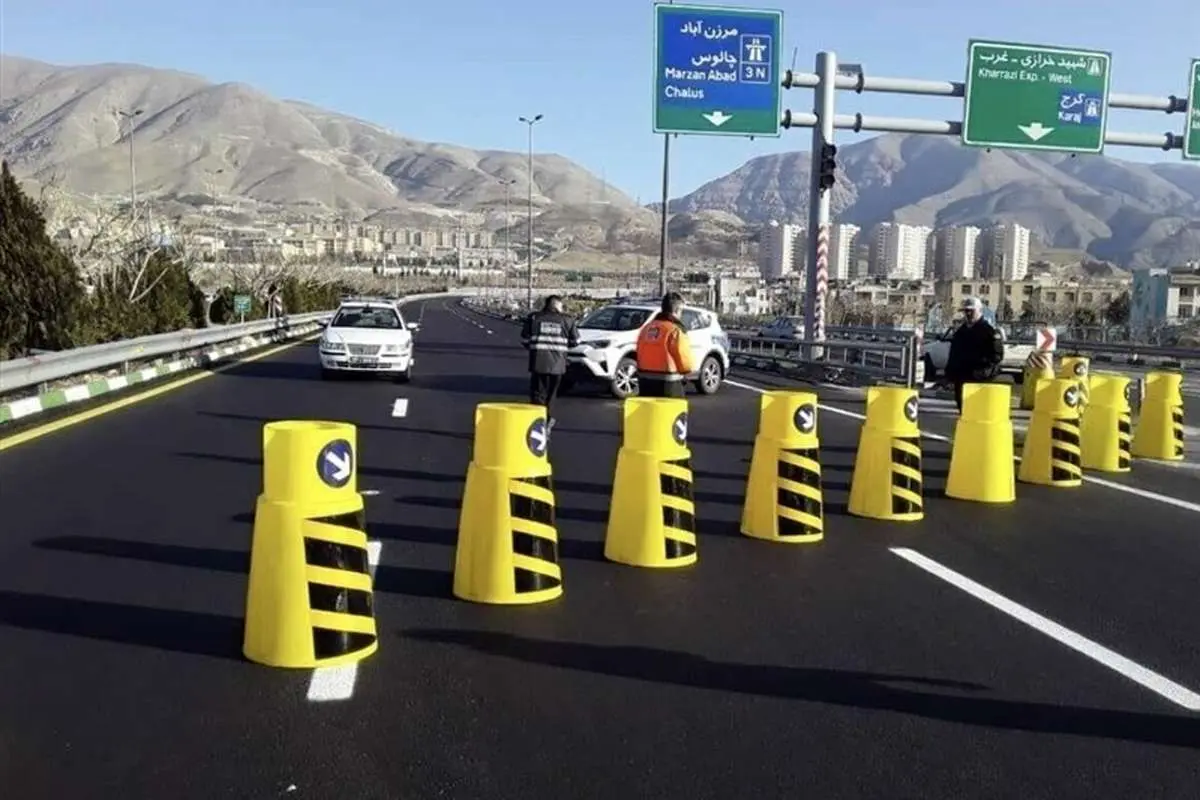 جاده چالوس یک‌طرفه شد