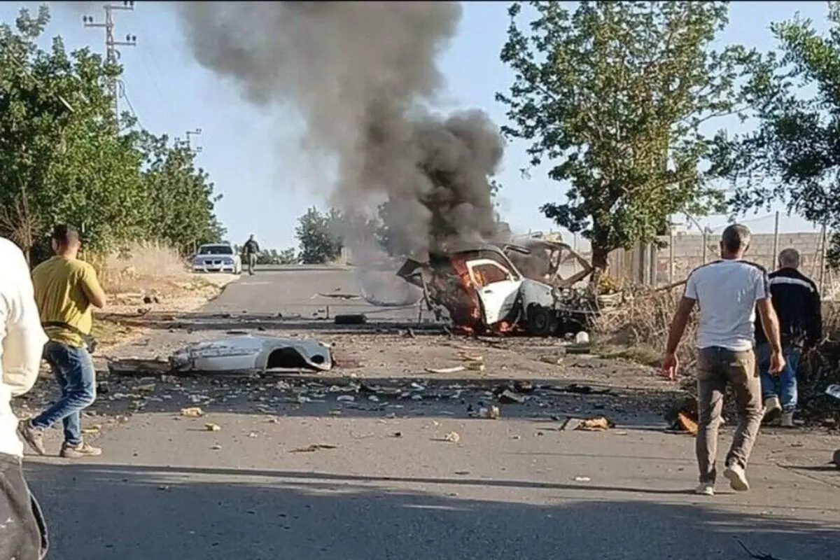 تصاویری از حمله هوایی به جنوب لبنان