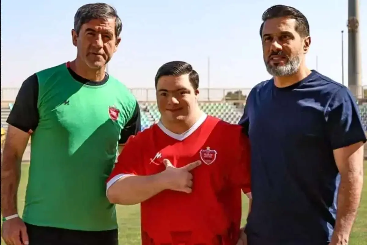 کودک سندرومدان مهمان تمرین پرسپولیسیها