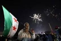 جشن و شادی در دمشق پس از اعلام انحلال «قسد»