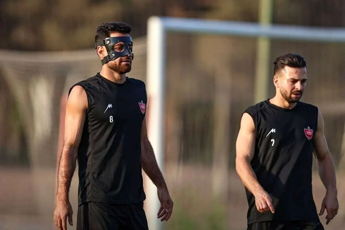ناچاری پرسپولیس برای استفاده از بازیکن ماسکدار