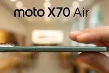 موتورولا X70 ایر رونمایی شد؛ رقیب نازک و قدرتمند آیفون ایر
