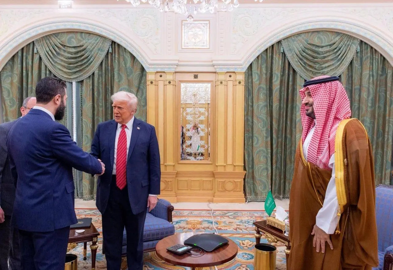 اولین قاب رسمی از ترامپ، بن سلمان و جولانی! 