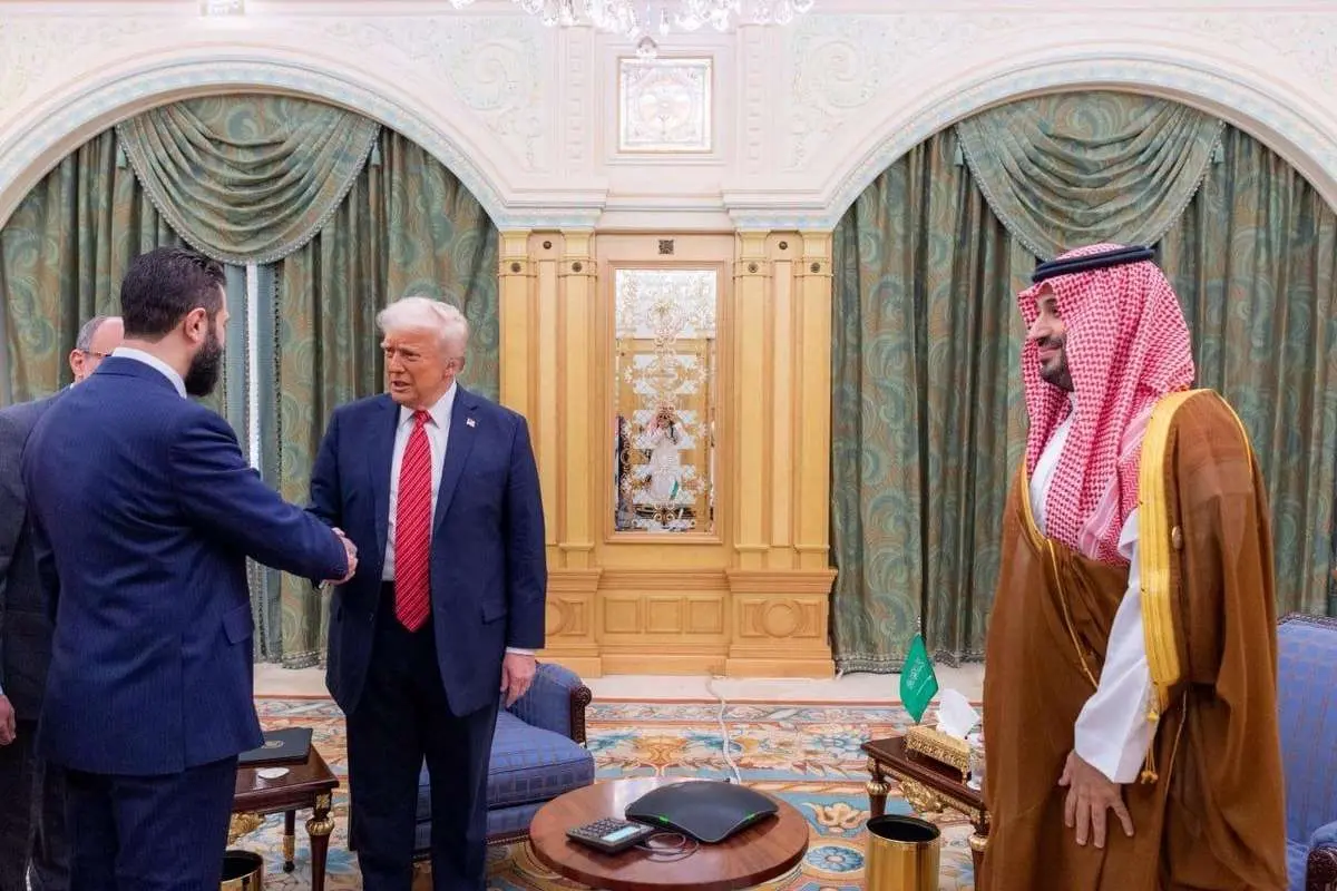اولین قاب رسمی از ترامپ، بن سلمان و جولانی!