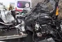 تصادف زنجیره‌ای در ترکیه با 12 کشته و زخمی