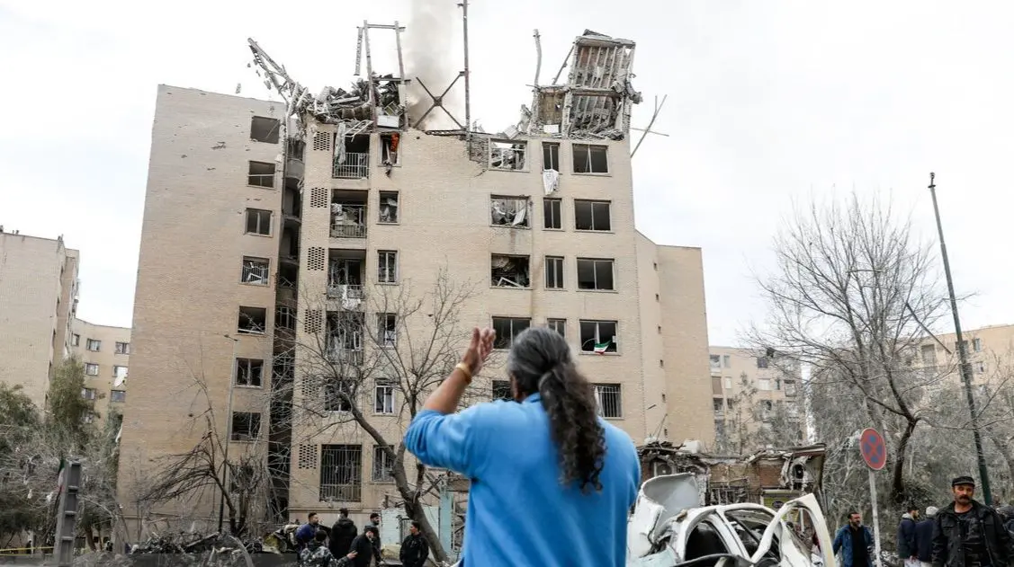 تصاویر؛ آثار حمله هوایی به شهرک شهید بروجردی تهران