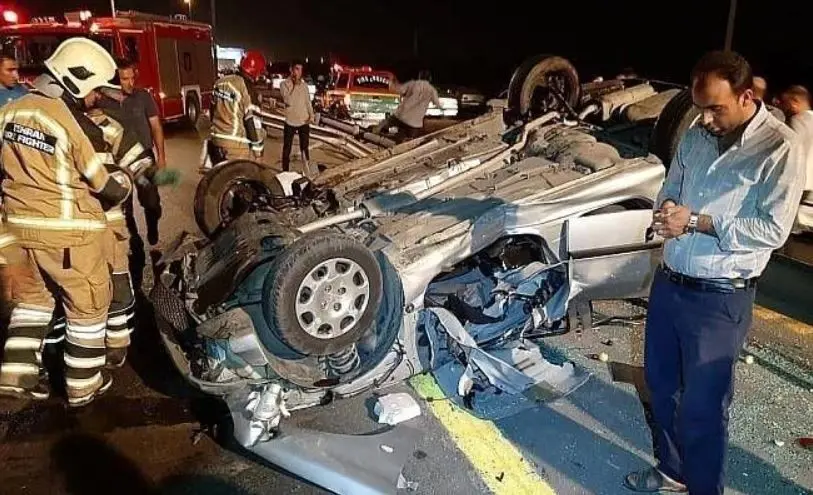 تصادف مرگبار پژو ۲۰۶ در جاده دماوند، ۴ کشته و یک مصدوم
