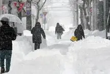 بارش برف بی‌سابقه در چندین منطقه ژاپن 

