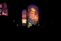 ترامپ به شکل خوک در کارناوال تاریخی