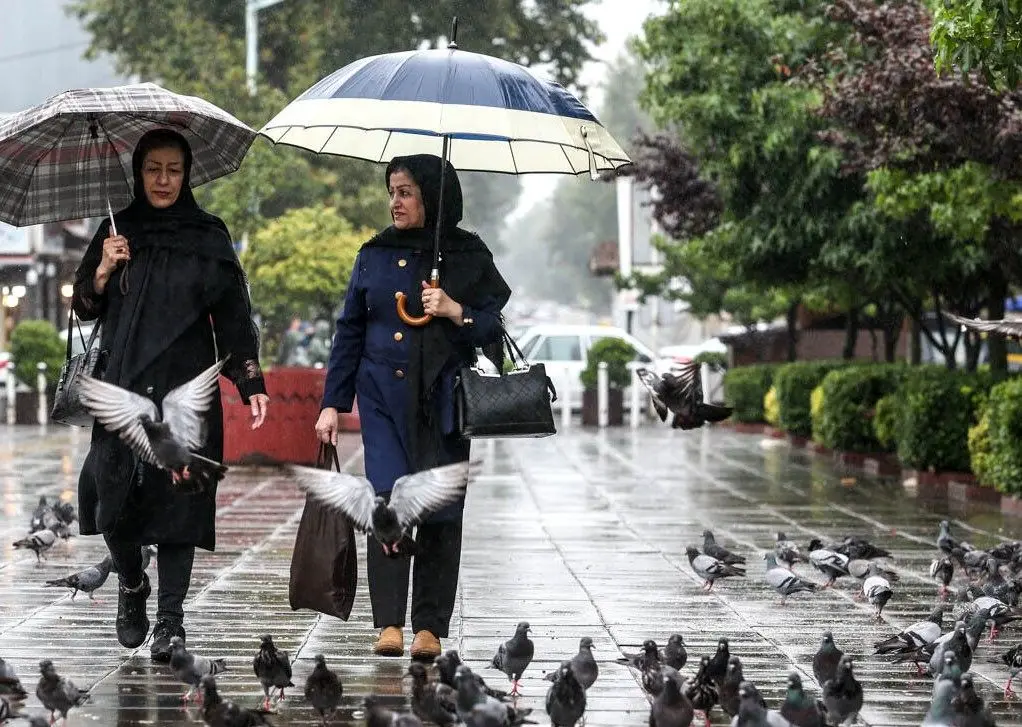 رگبار باران در استان‌های ساحلی خزر/ کاهش دما در نیمه شمالی کشور