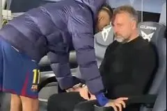 توضیح بارسلونا درباره صحنه دلداری دادن رافینیا به فلیک