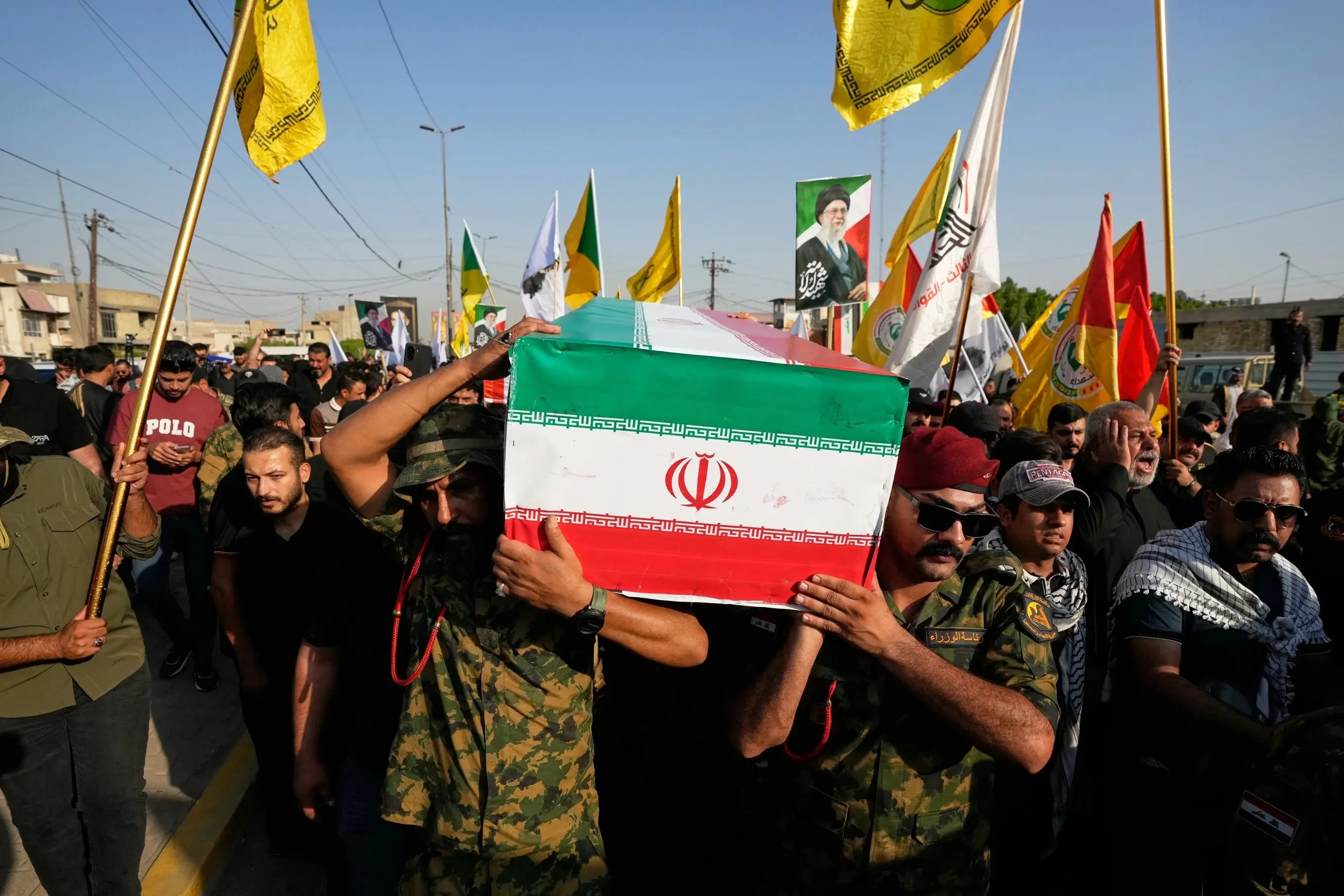 تشییع نیروهای حشد الشعبی و ایرانی در عراق