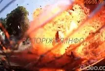 انفجار هولناک پهپاد روسی در فاصله چند متری یک خودرو