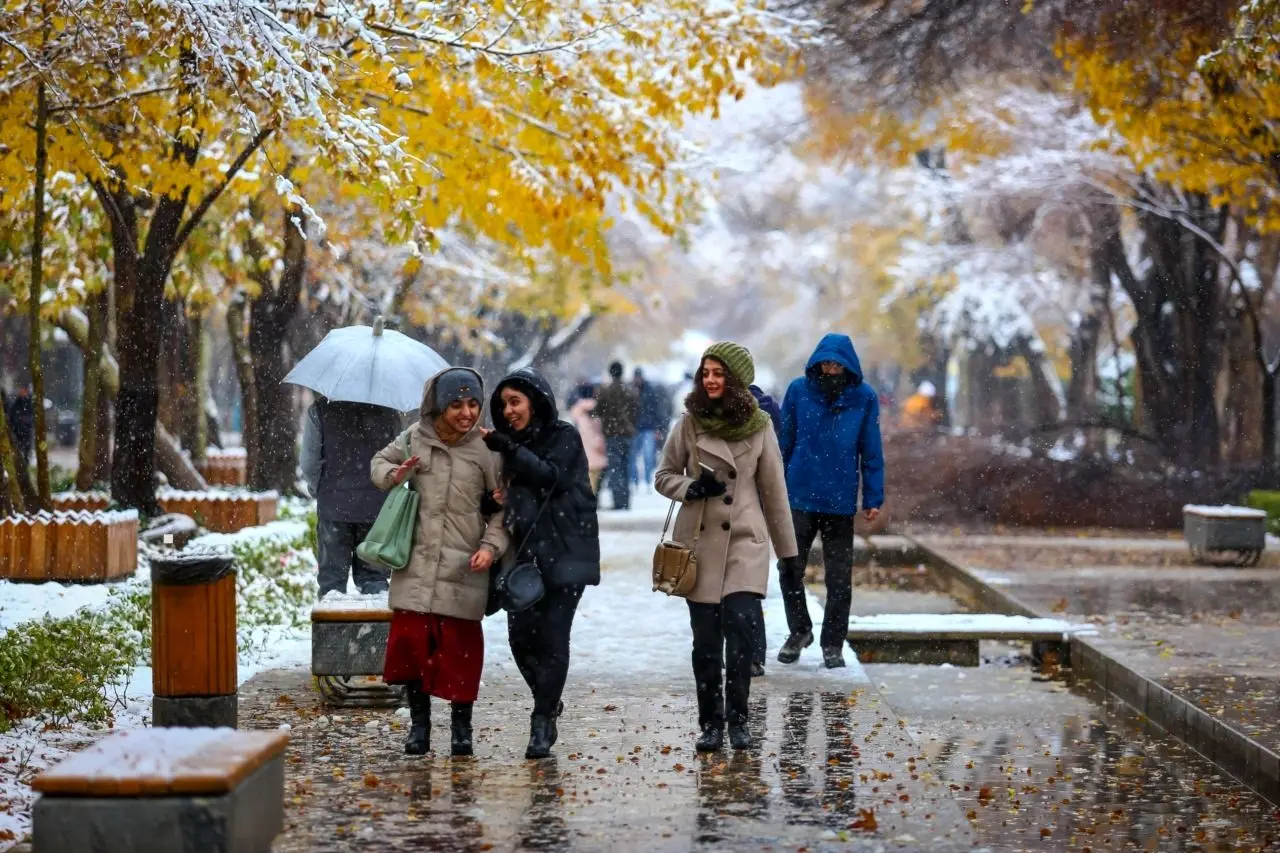 تصاویر؛ اصفهان در قاب سپید زمستان