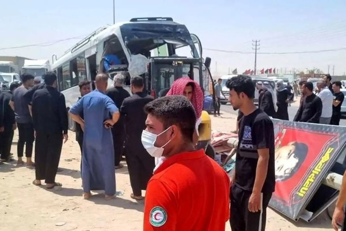 واژگونی اتوبوس زائران ایرانی در بصره؛ 61 کشته و مصدوم