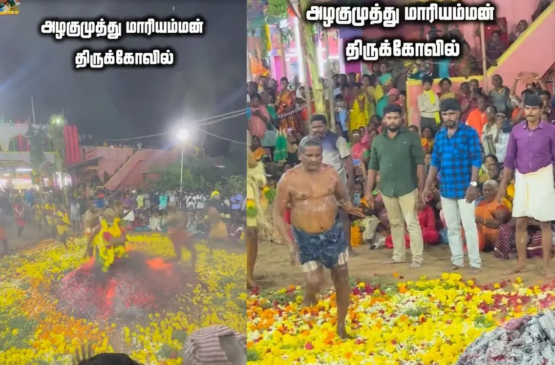 راه رفتن هندوها روی کوهی از زغال گداخته