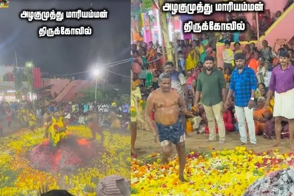 راه رفتن هندوها روی کوهی از زغال گداخته