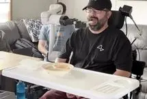 معجزه علم؛ بیمارALS با ذهنش قهوه خورد و در یخچال را باز کرد!