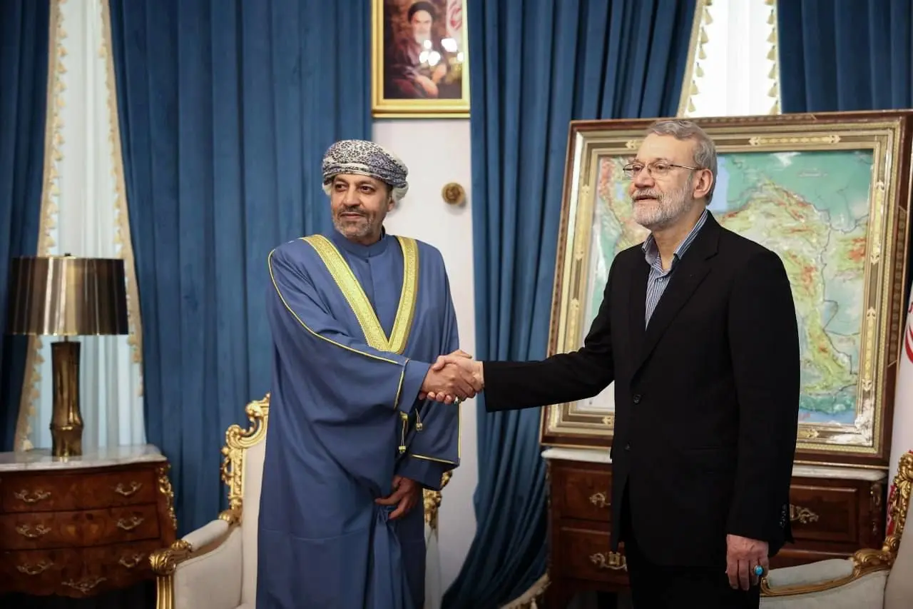 تصاویری از دیدار لاریجانی با وزیر کشور عمان
