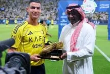 رونالدو از اسطوره فوتبال عربستان کفش طلا گرفت