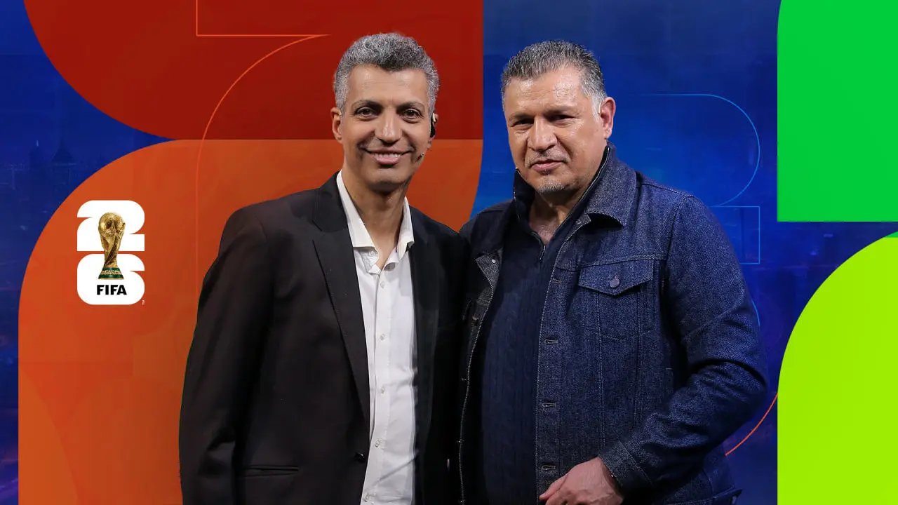 ببینید؛  واکنش جالب فردوسی‌پور و علی دایی به قرعه ایران در جام جهانی
