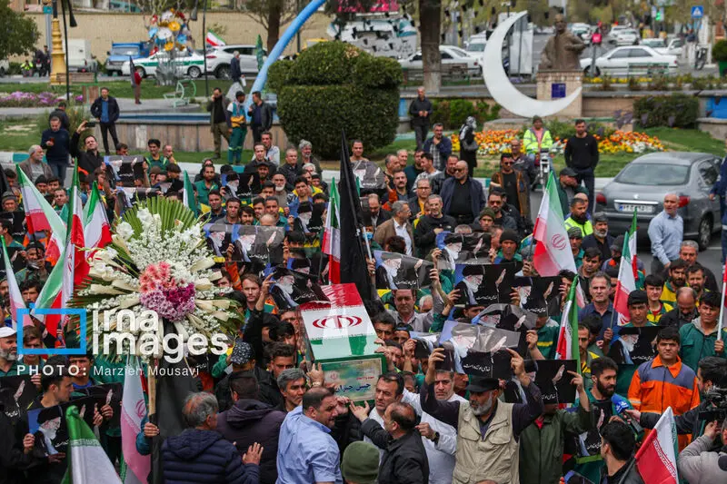تشییع پیکر پاکبان شهید۱۱