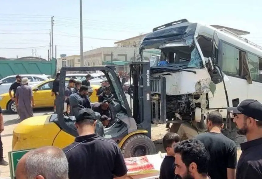  تصادف در جاده نجف به کربلا با ۱۶ مصدوم