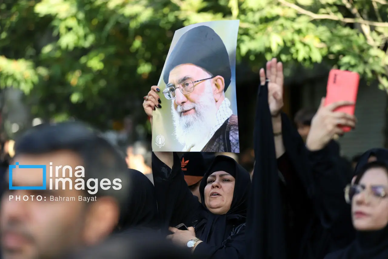 تصاویر؛ اجتماع عزاداران حسینیه اعظم زنجان در «یوم العباس»