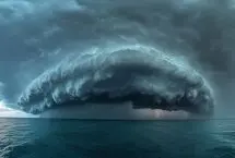 ابر هراس‌انگیز در آسمان نیوجرسی