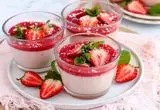 طرز تهیه پاناکوتا توت فرنگی؛ دسر بهاری و خوشبو 

