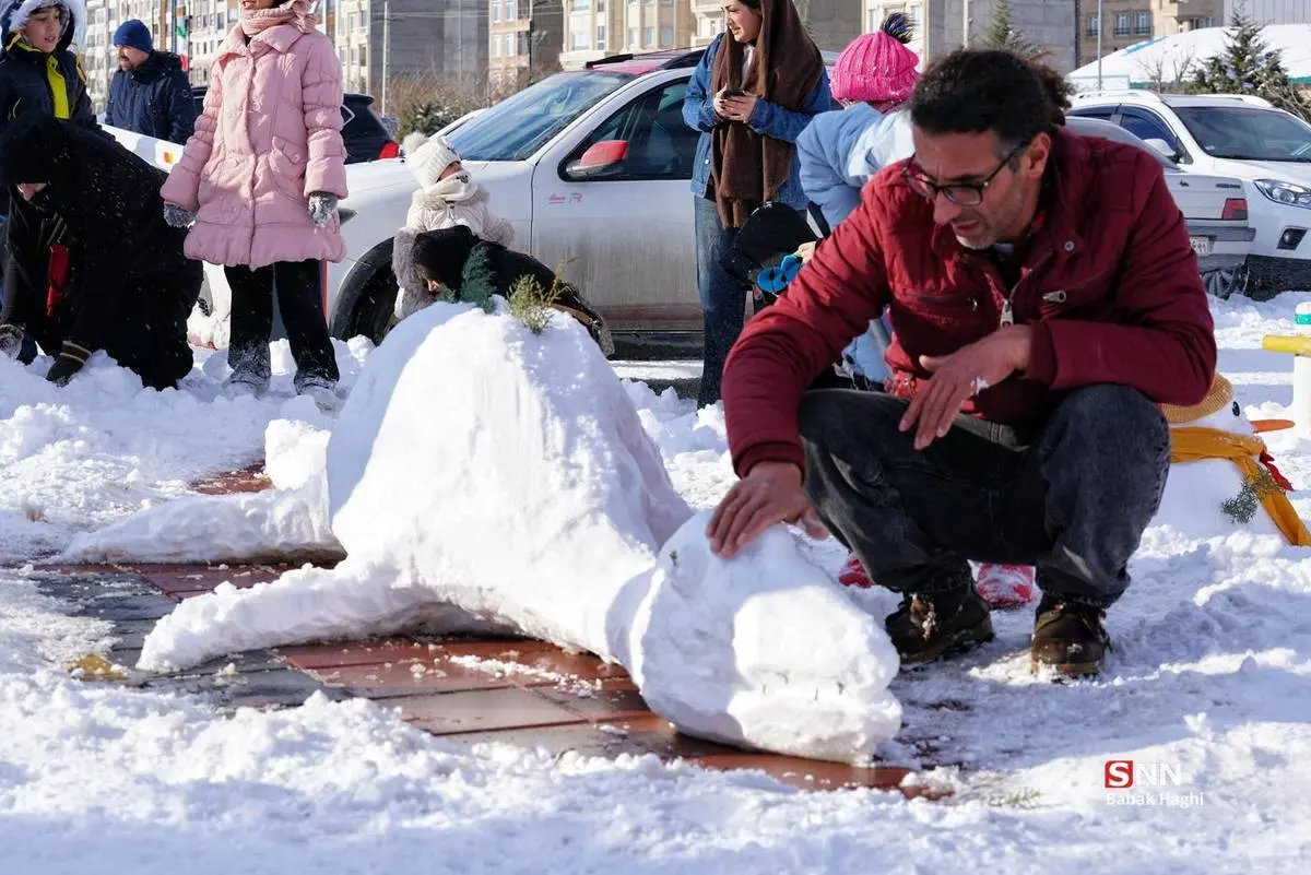 تصاویر؛ جشنواره آدم برفی در اردبیل 5