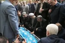 تصاویر؛ مراسم تشییع خواهر احمدی‌نژاد