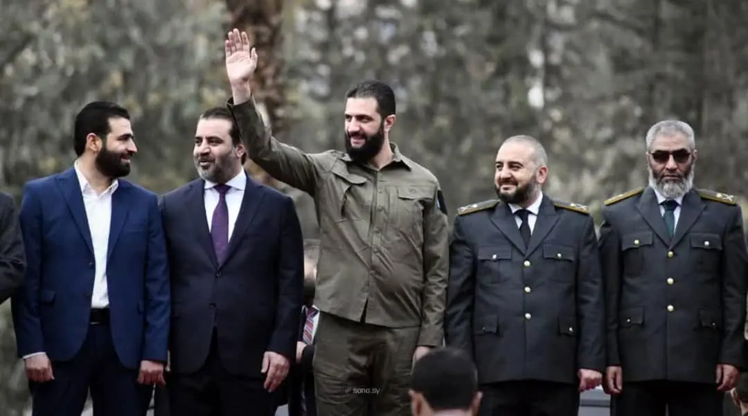 رژه نیروهای مسلح سوریه در حضور جولانی